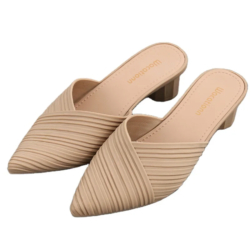 2023 New Arrival Ladies Summer beautiful girls beach sandals shoes ladies fancy flat house shoes women