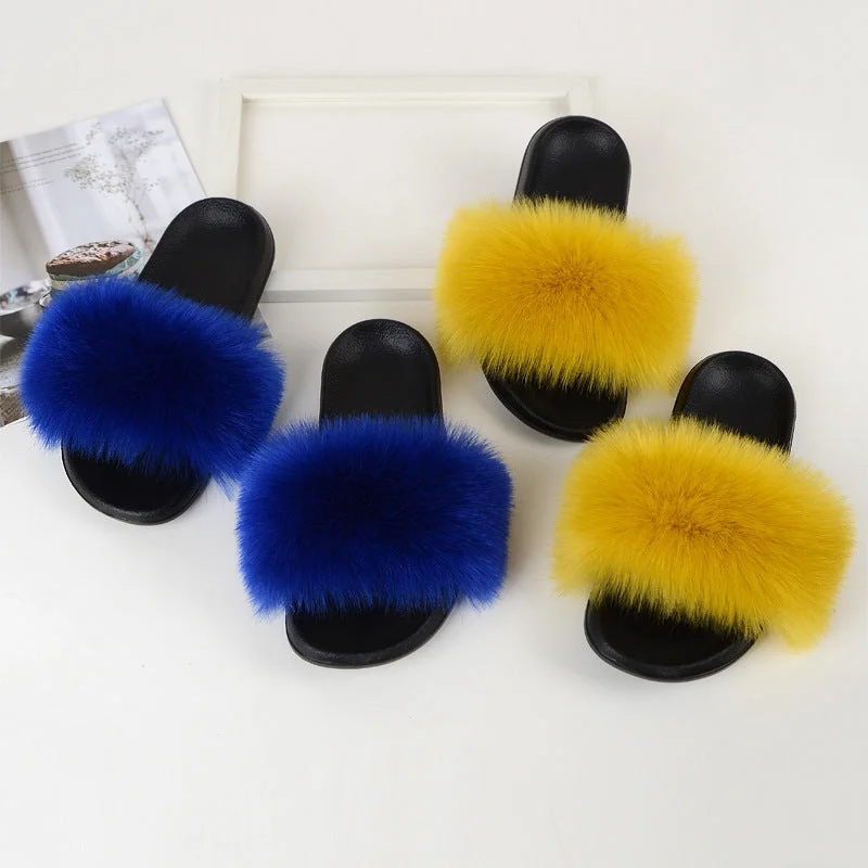 A5598 New Design Comfortable Indoor Outdoor Ladies Shoes Fur Women Slipper Reday To Ship