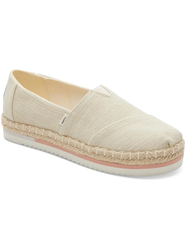 Alpargata Platform Rope Womens Canvas Slip On Loafers