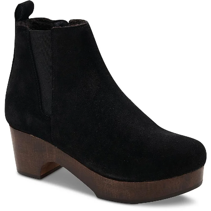 André Assous Womens Sanaa  Leather Ankle Chelsea Boots