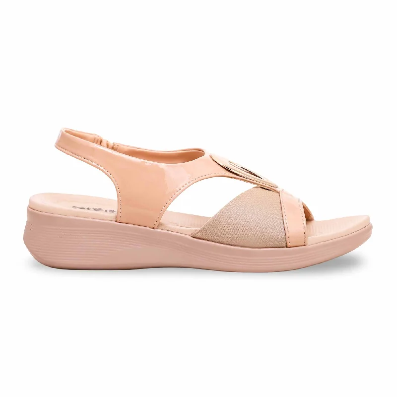 Beige Formal Sandal PU0227 Glow - in - the - Dark Shoe Design  