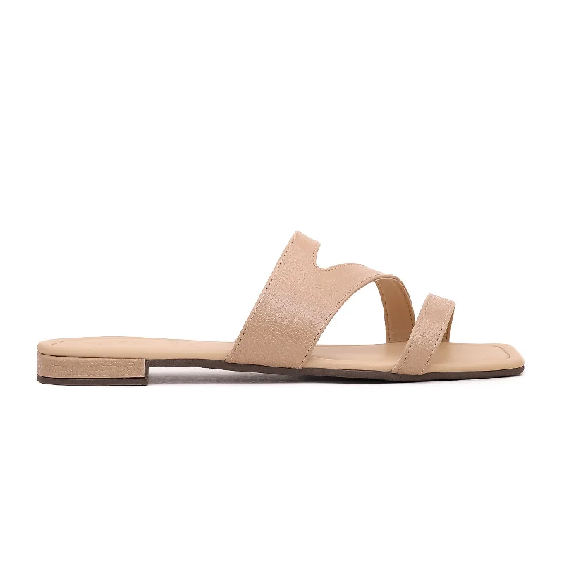 Beige Formal Slipper FR8092 Chunky Platform Sneaker Style  