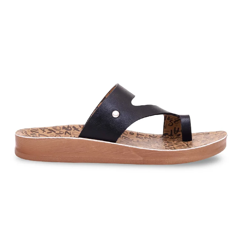 Black Casual Softys CL5399 Patchwork Shoe Aesthetic  