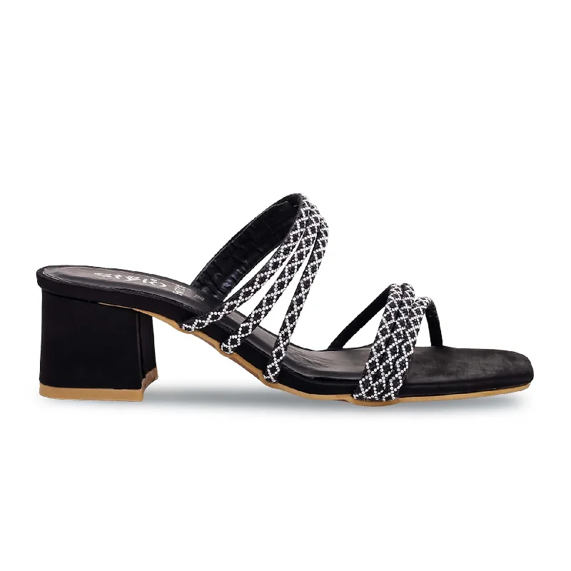 Black Fancy Slipper FN7813 Brogue Oxford Aesthetic 