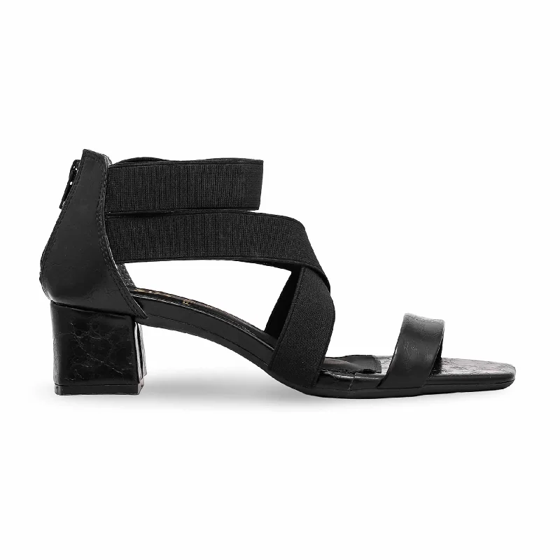 Black Formal Sandal FR5339 Lightweight Tennis Sneaker Look  
