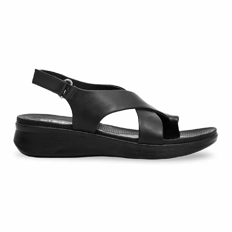 Black Formal Sandal PU0224 Quick - Dry Hiking Shoe Style   