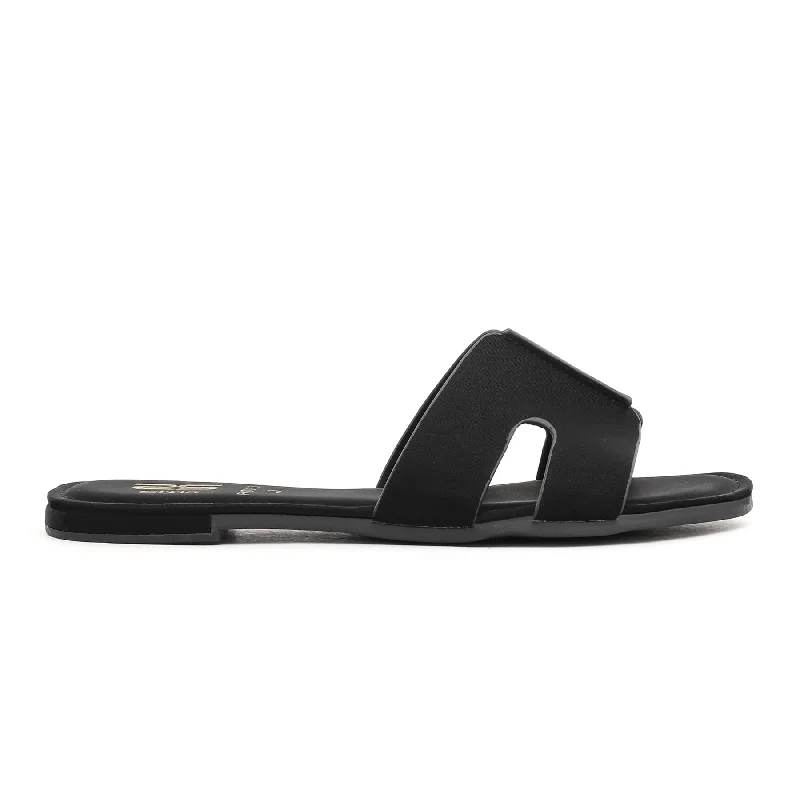 Black Formal Slipper FR8043 Patchwork Shoe Aesthetic  