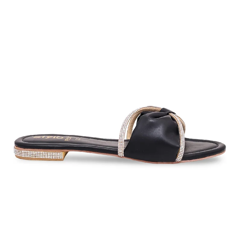 Black Formal Slipper FR8243 Glow - in - the - Dark Shoe Design  