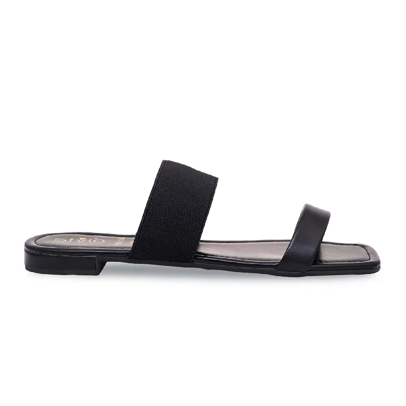 Black Formal Slipper FR8256 Dressy Chelsea Boot Style 