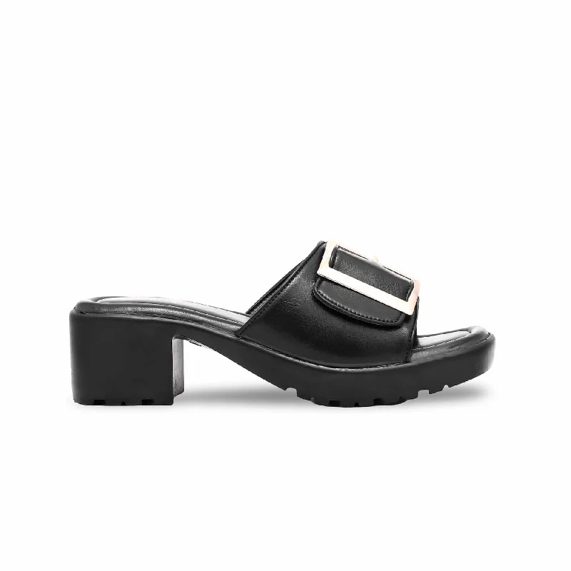Black Formal Slipper PU0237 Ivy League - Inspired Derby Look 
