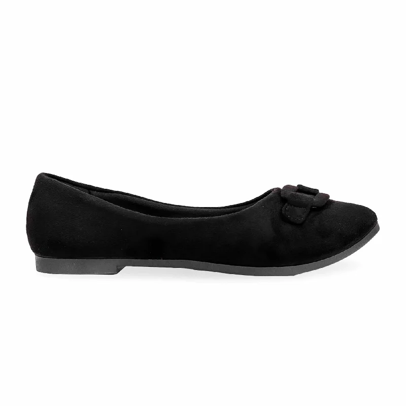 Black Pumps WN0963 Elastic - Sided Chelsea Look  