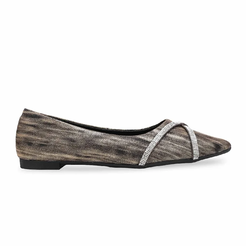 Black Pumps WN1036 Monochromatic Shoe Look  