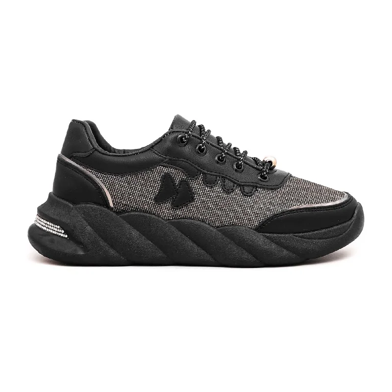 Black Running Jogger At8096 Ankle - High Military Boot Style  