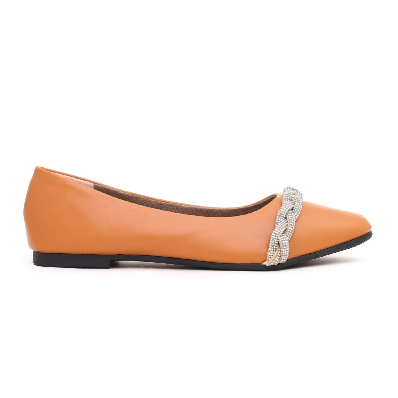 Brown Pumps WN0823 Memory - Foam Slipper Look  