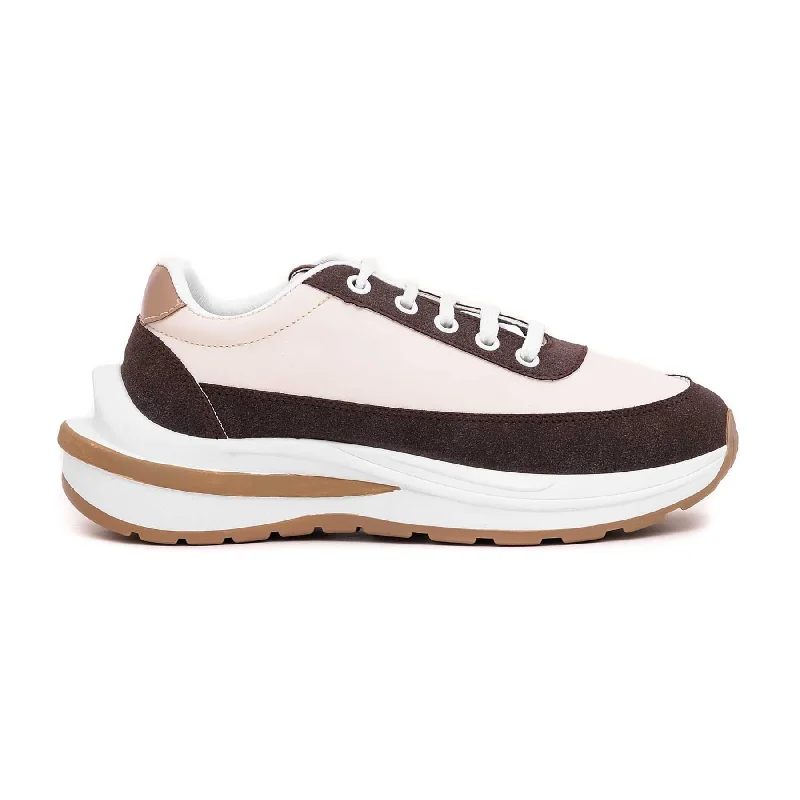 Brown Running Jogger AT8090 Lightweight Tennis Sneaker Look  