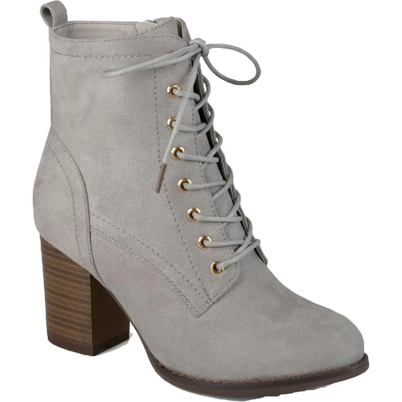 Charter Club Womens Baylor Suede Lace-Up Combat & Lace-up Boots