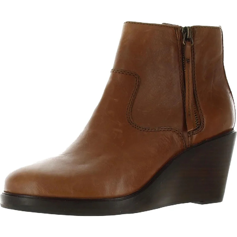 Clarks Womens Clarkdale 2 Zip Leather Side ipper Wedge Boots