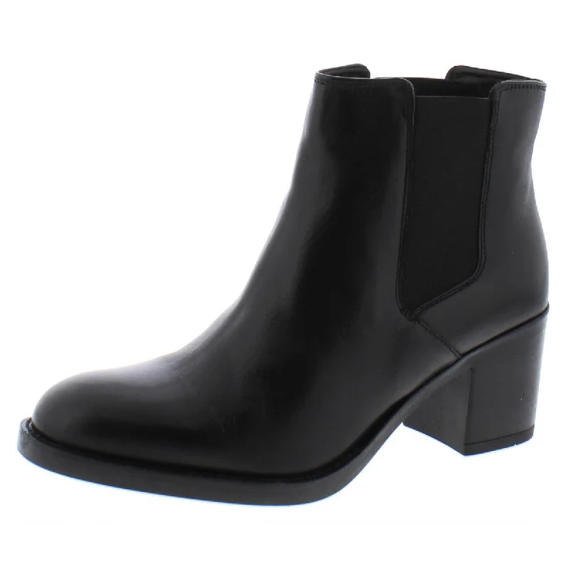 Clarks Womens Mascapone Bay Leather Ankle Block Heel Boot