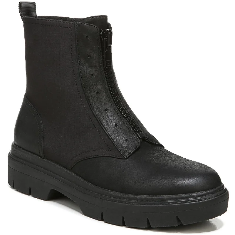 Dr. Scholl's Shoes Womens Chroma Leather Combat Mid-Calf Boots