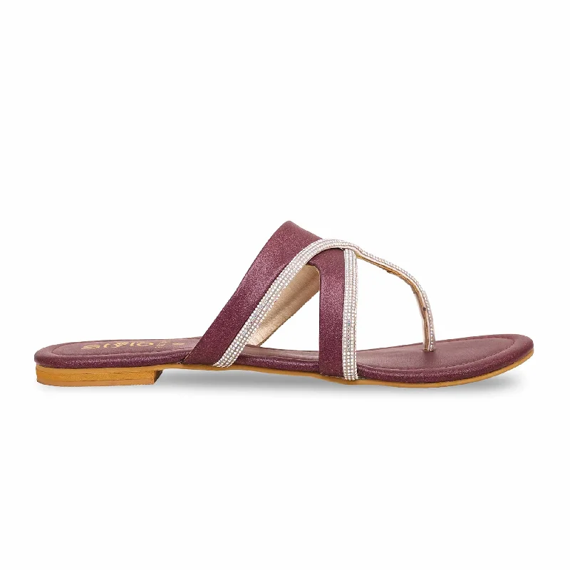 Falsa Fancy Chappal FN0742 Two - Tone Shoe Design  