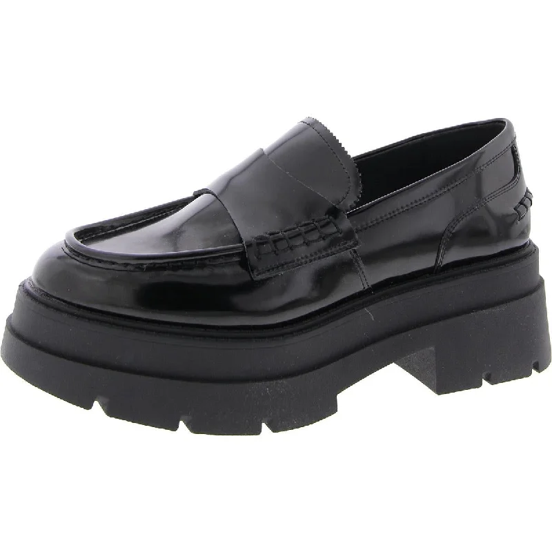 Gaven Womens Leather Slip On Loafers