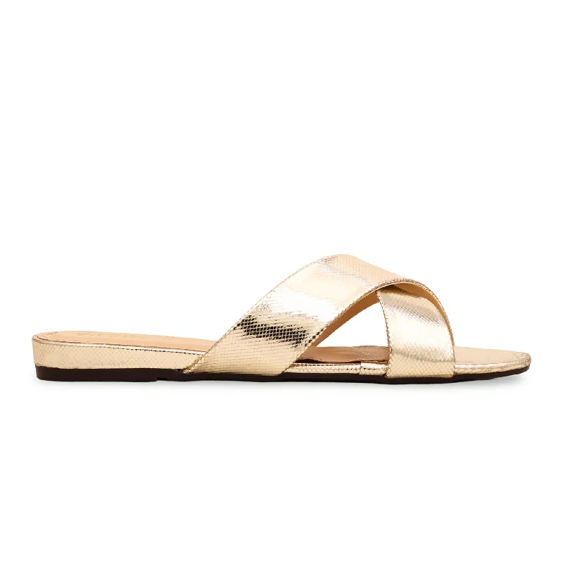 Golden Fancy Slipper FN7752 Edwardian Shoe Look  