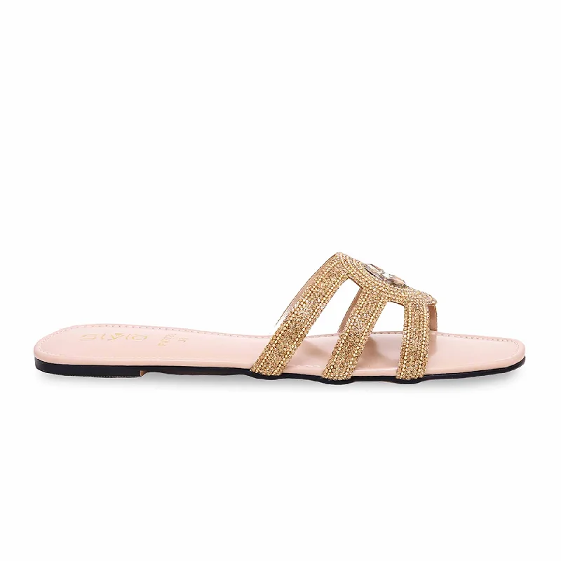 Golden Fancy Slipper FN7793 Memory - Foam Slipper Look  