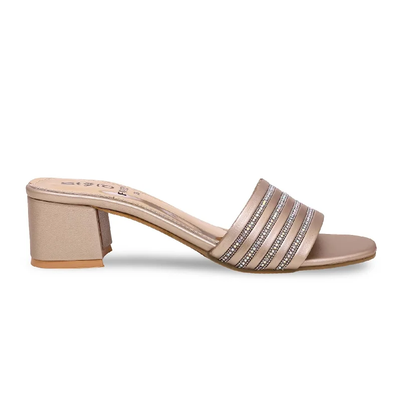 Golden Fancy Slipper FN7828 Combat - Inspired Military Boot Look  