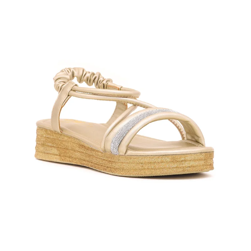 Golden Formal Sandal FR5091 Buckle -