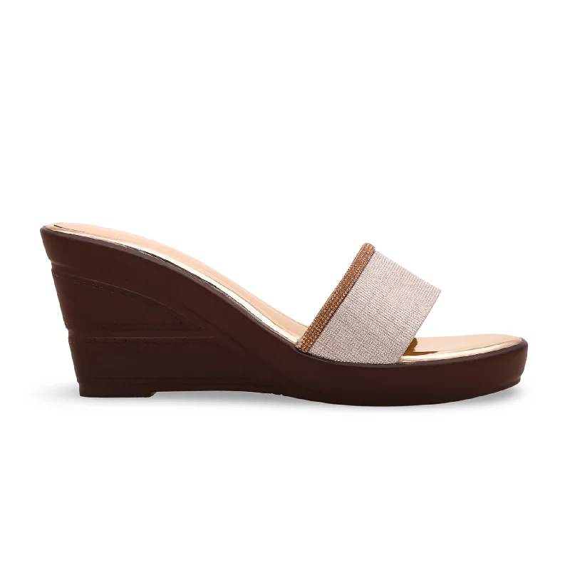 Golden Formal Slipper PU0052 Distressed Leather Shoe Style  