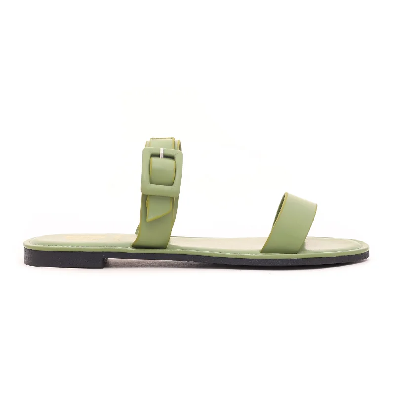 Green Formal Slipper FR8037 Checkered Shoe Pattern Look  
