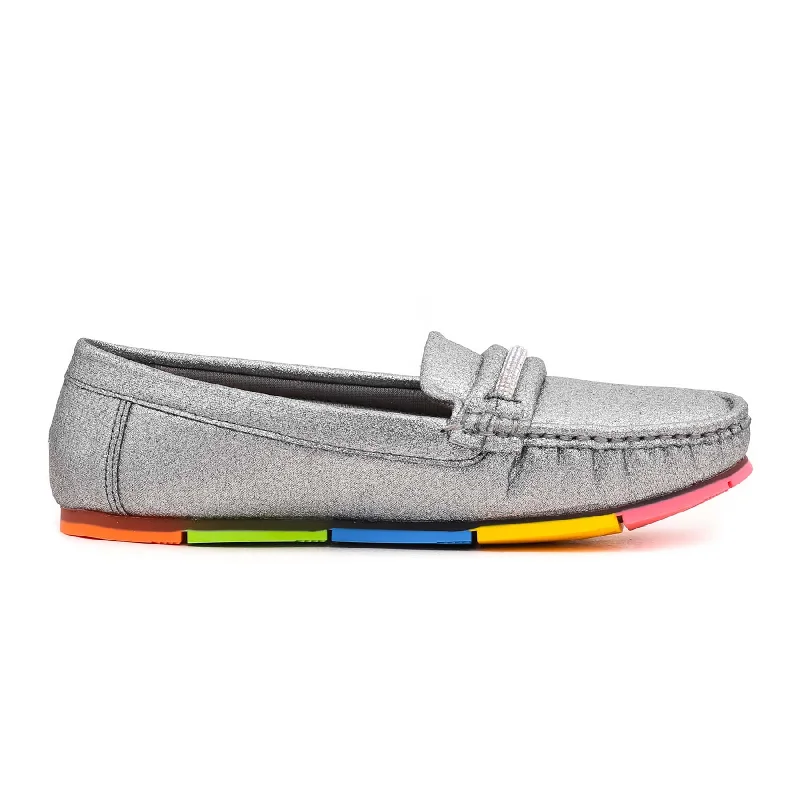 Grey Moccasin WN4242 Artisan - Crafted Loafer Style  