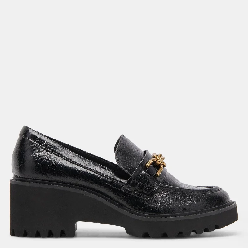 HARLEN LOAFER MIDNIGHT CRINKLE PATENT