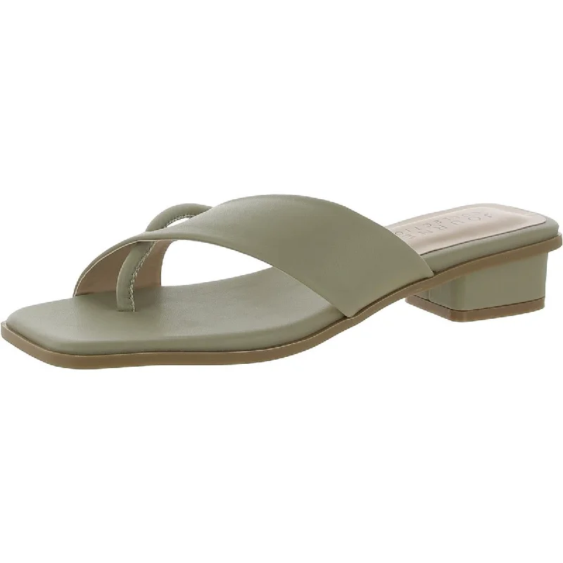 Journee Collection Womens Faux Leather Slide Sandals