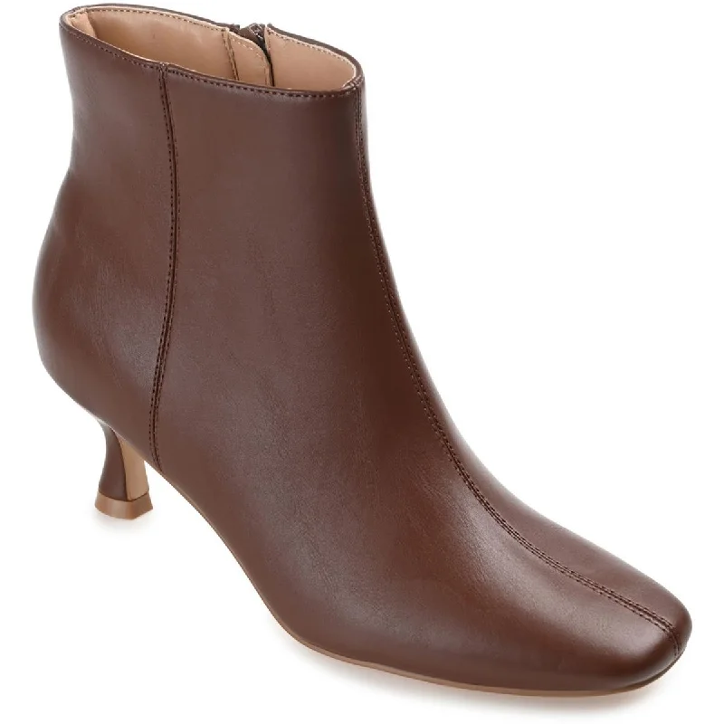 Journee Collection Womens Kelssa Zipper Square Toe Booties