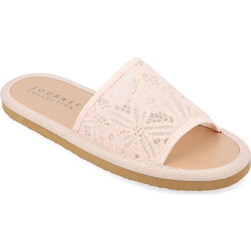 Journee Collection Womens Lace Slide Sandals