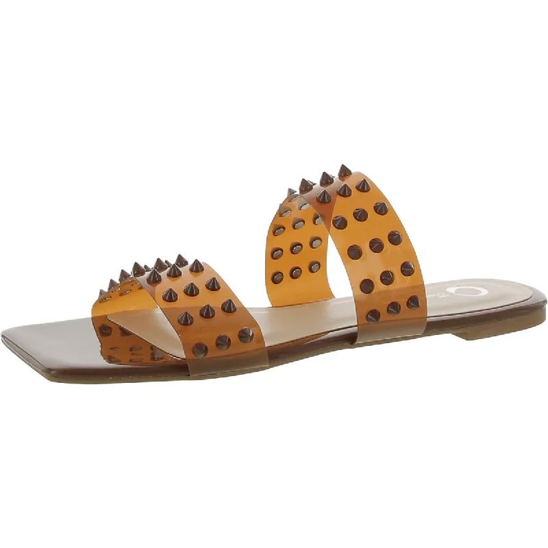 Journee Collection Womens Laceless Vinyl Slide Sandals