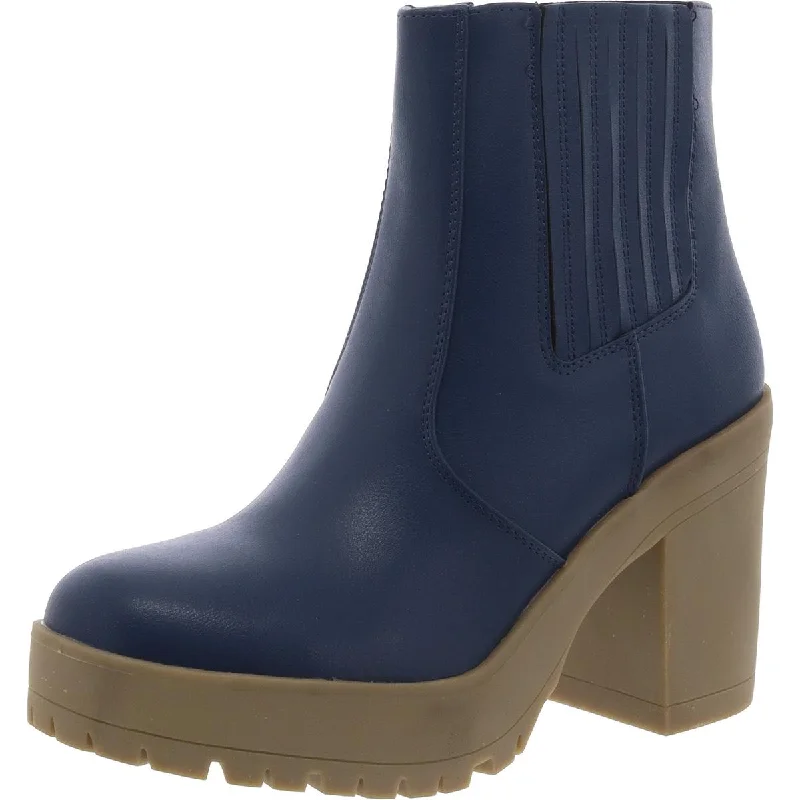 Journee Collection Womens Zipper Platform Ankle Boots