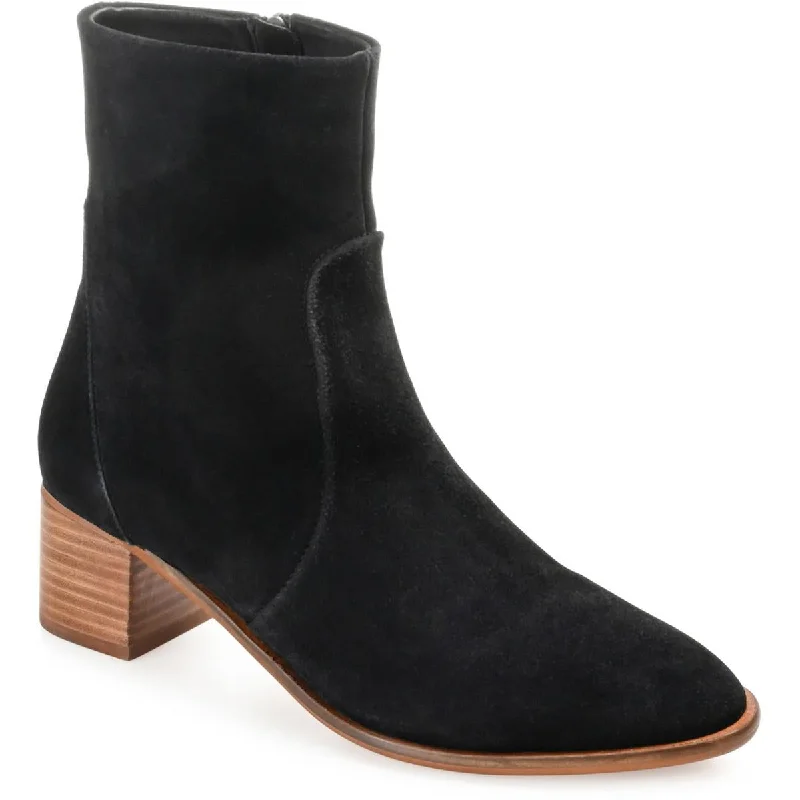 Journee Signature Womens Block Heel Round Toe Booties