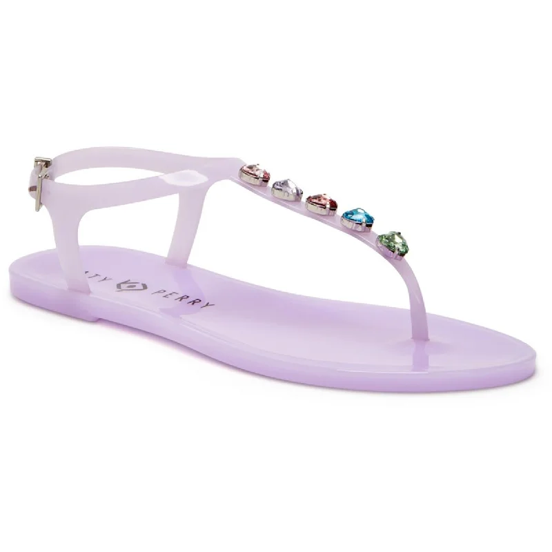 Katy Perry Womens The Geli Stud Rhinestone Jelly Slingback Sandals