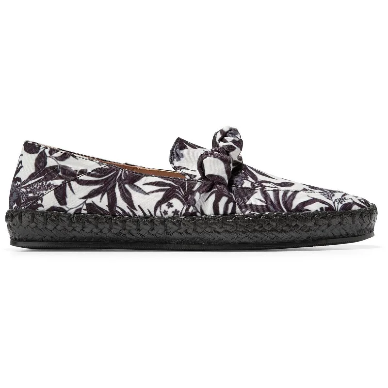 Knott Womens Canvas Floral Print Loafers