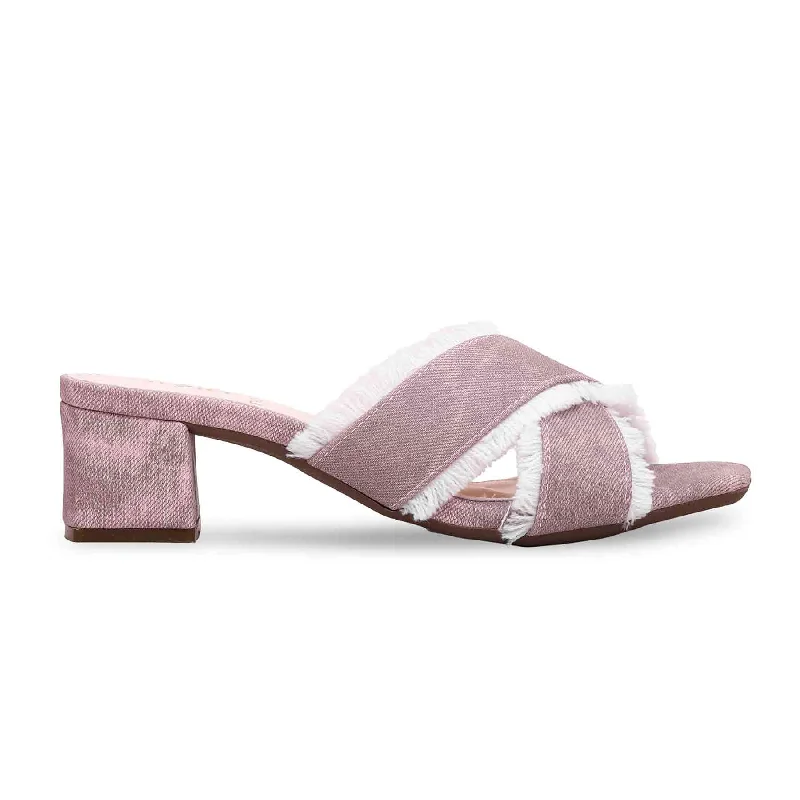 Lilac Formal Slipper FR8202 Wingtip Oxford Design 