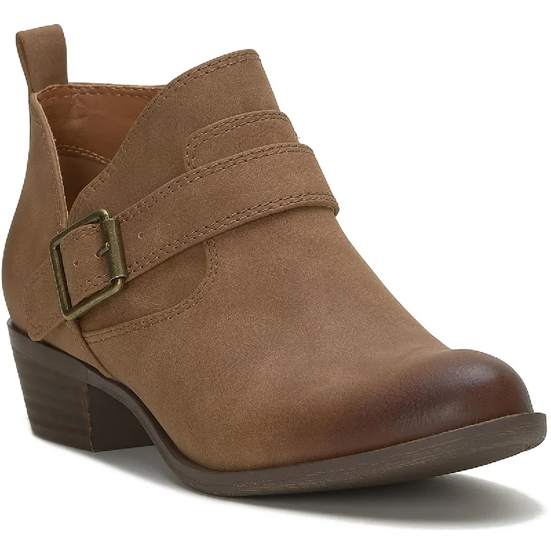 Lucky Brand Womens Cut out Pointed Toe Mid-Calf Boots