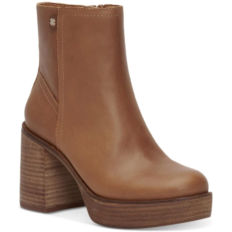 Lucky Brand Womens Oxina Leather Ankle Boots