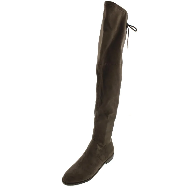 Marc Fisher Women's Humor 2 Velvet Flat Over the Knee Riding Boots