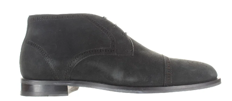 Marc Joseph New York Mens Ankle Sz 7 Checkered Shoe Pattern Look  