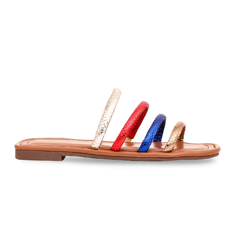 Multy Formal Slipper FR8076 Blue Coast Loafer Aesthetic 
