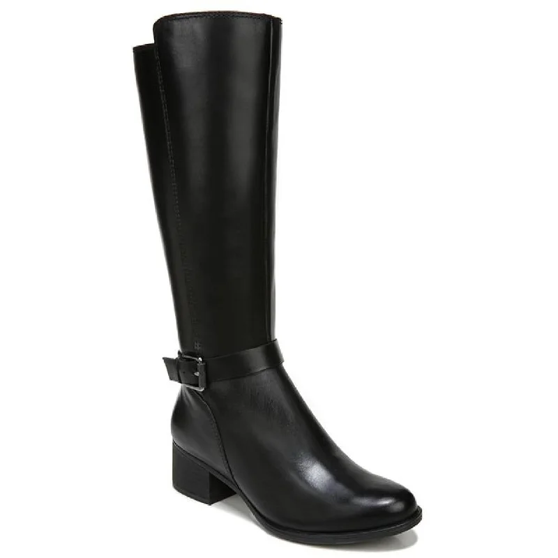 Naturalizer Womens Kalona Leather Wide Calf Knee-High Boots