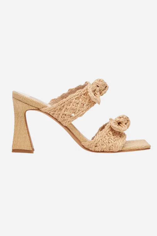 Dolce Vita Niyah Heels in Light Natural Raffia