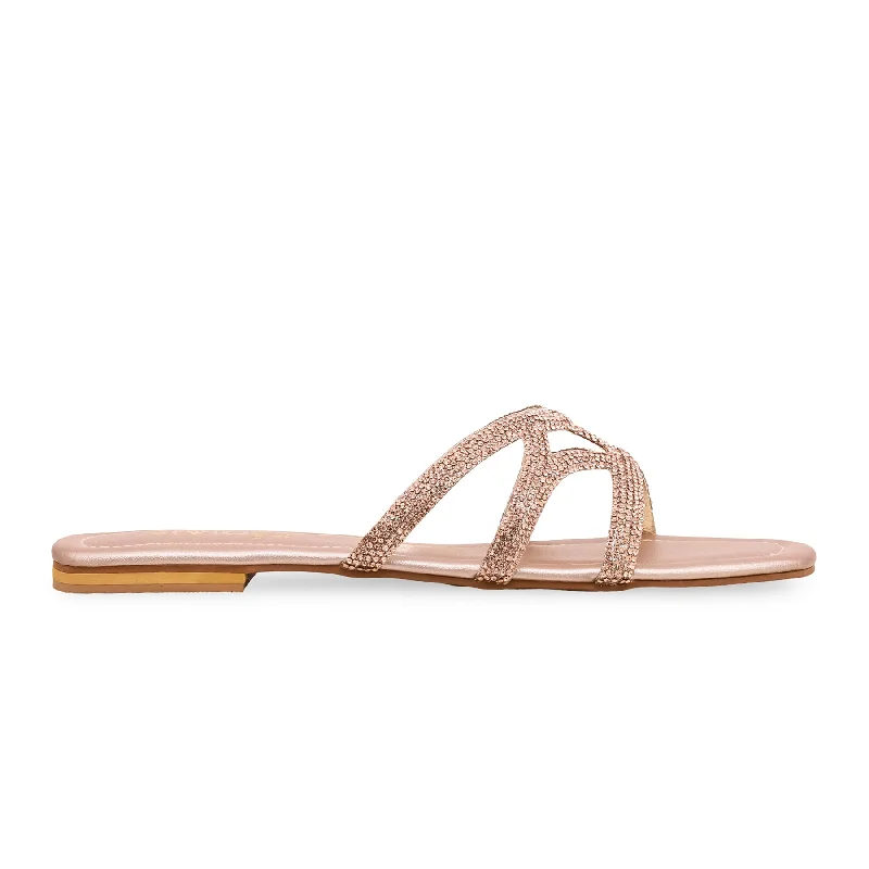 Peach Fancy Chappal FN7696 Patchwork Shoe Aesthetic  